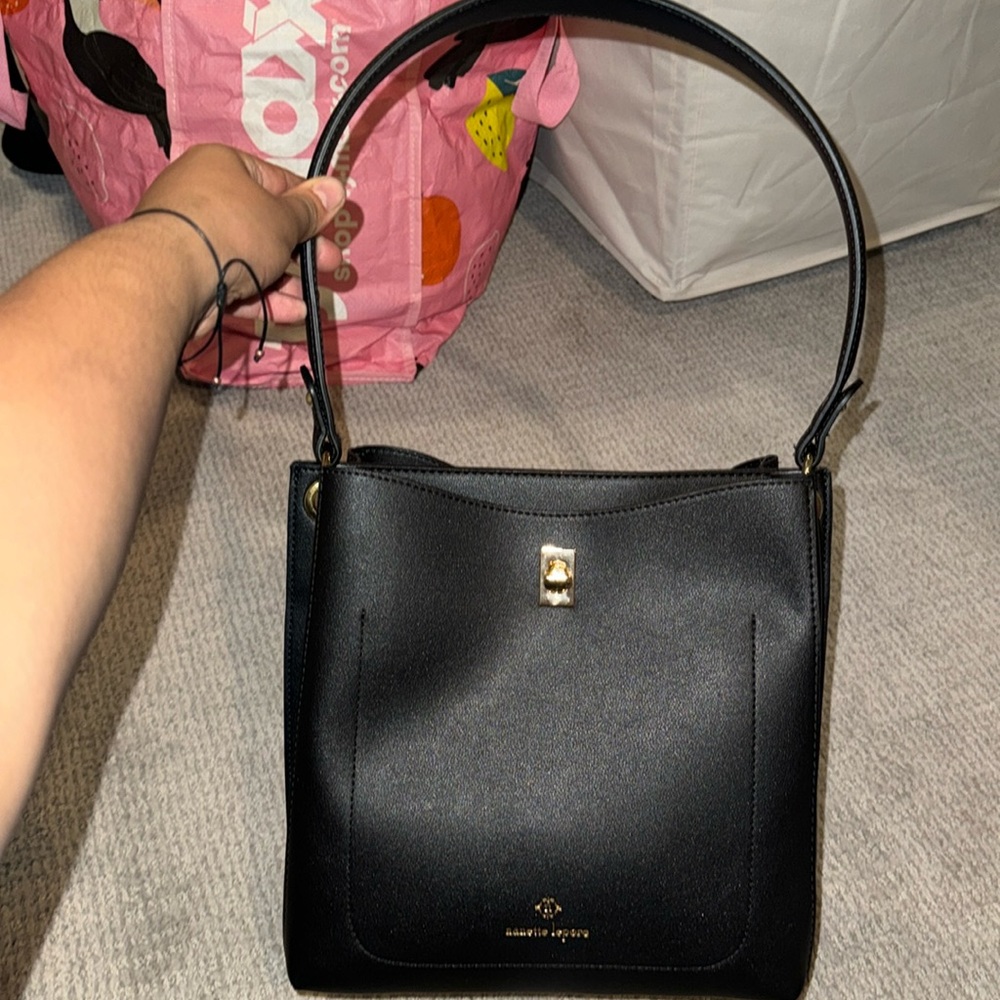 Black Nanette Lepore Bucket Hobo Bag